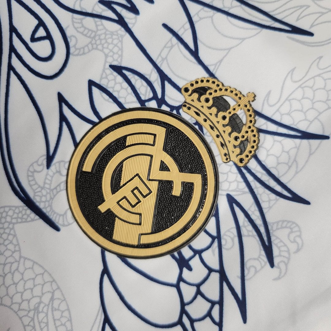 2024/2025 Real Madrid (white dragon) Reversible Windbreaker Football Shirt
