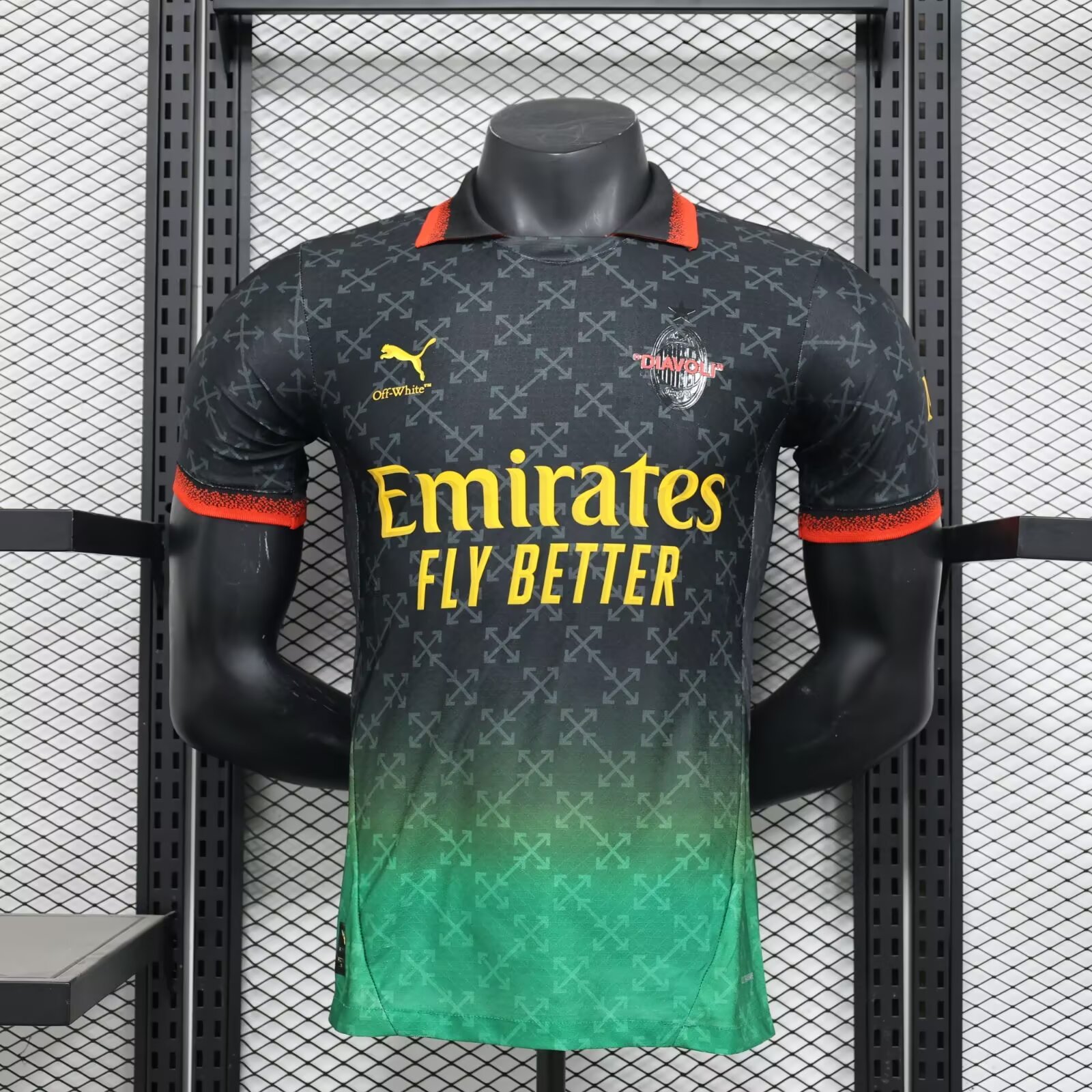 24/25 AC Milan 4th Away Football Shirt( Player Eersion)