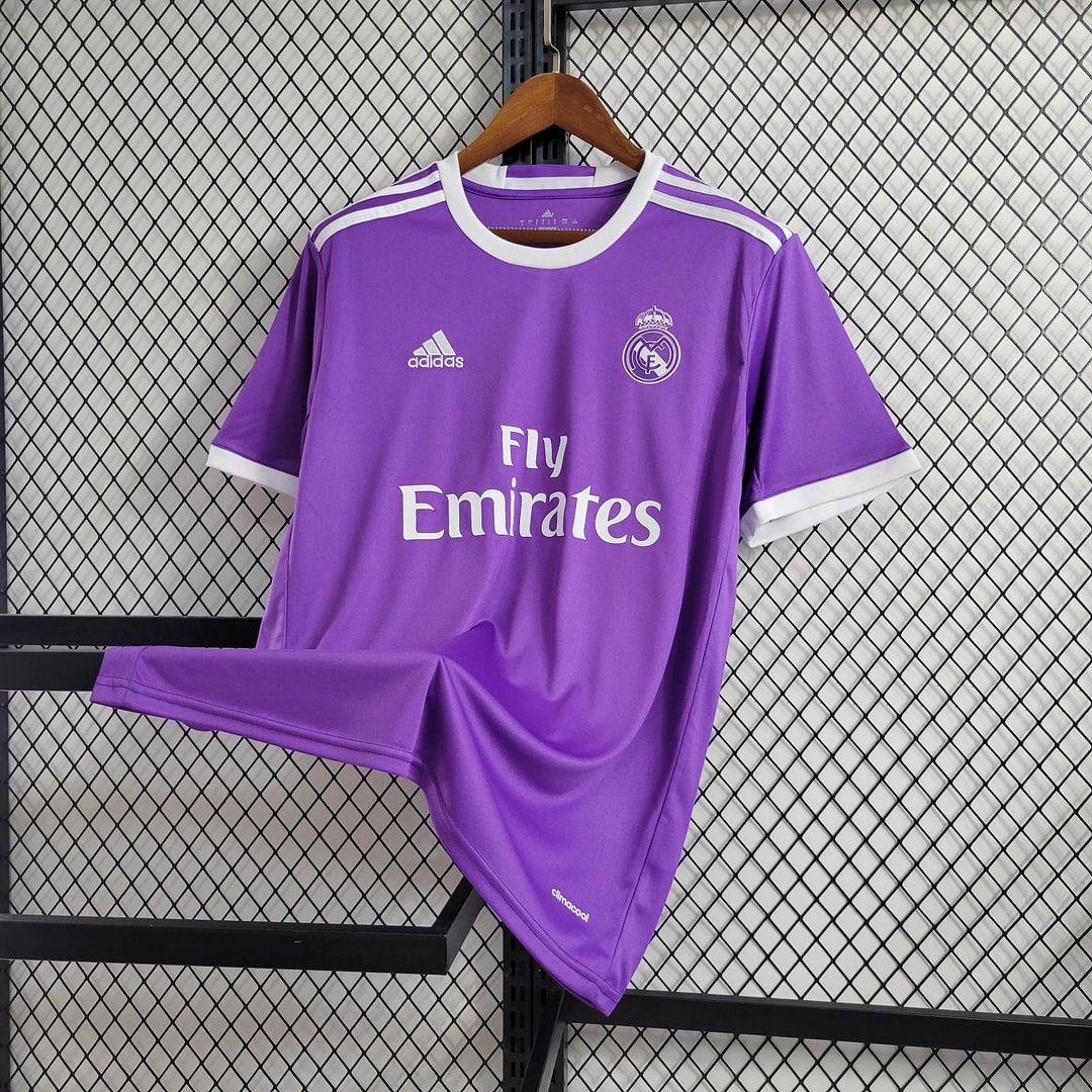 2016/2017 Real Madrid Purple Retro Away Football Shirt
