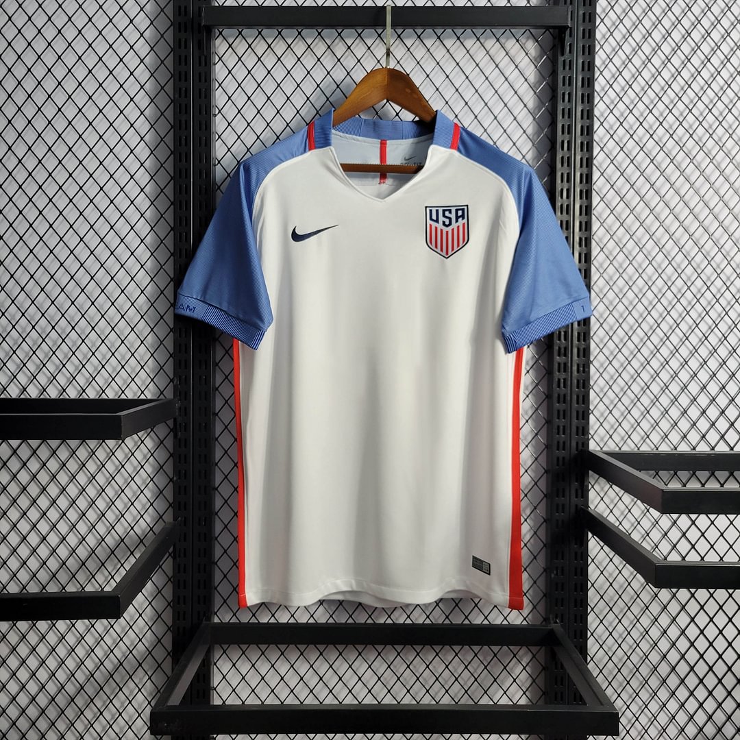 2016 United States Retro Home Football Shirt