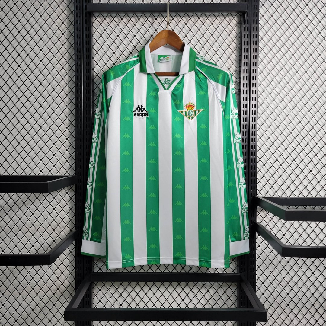 1995/1997 Real Betis Retro Long Sleeve Home Football Shirt( Fans Edition )