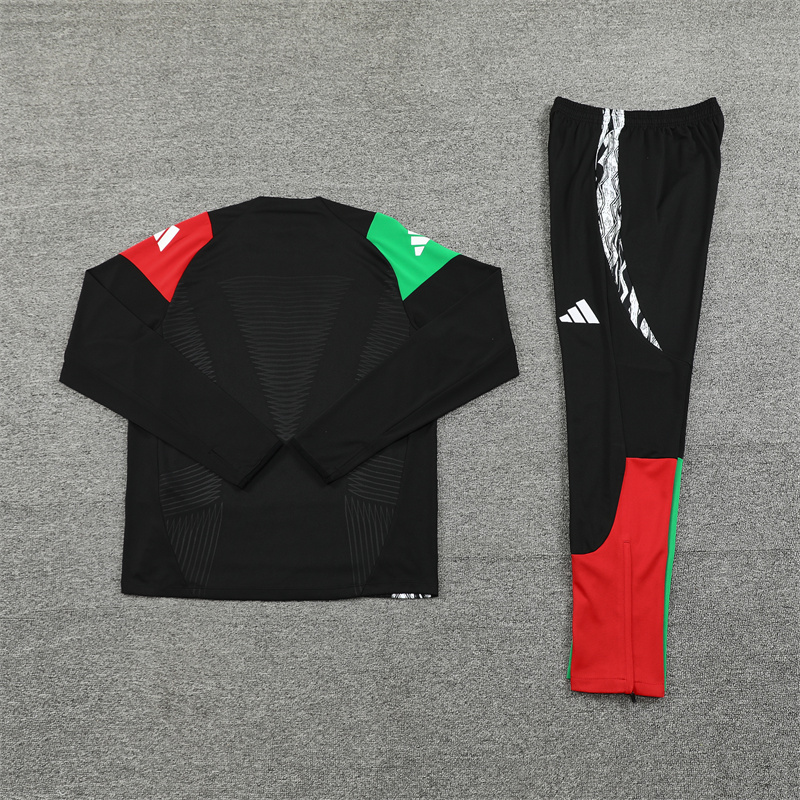 2024/2025 Arsenal Black Half-Pull Training Suit Player Edition Football set