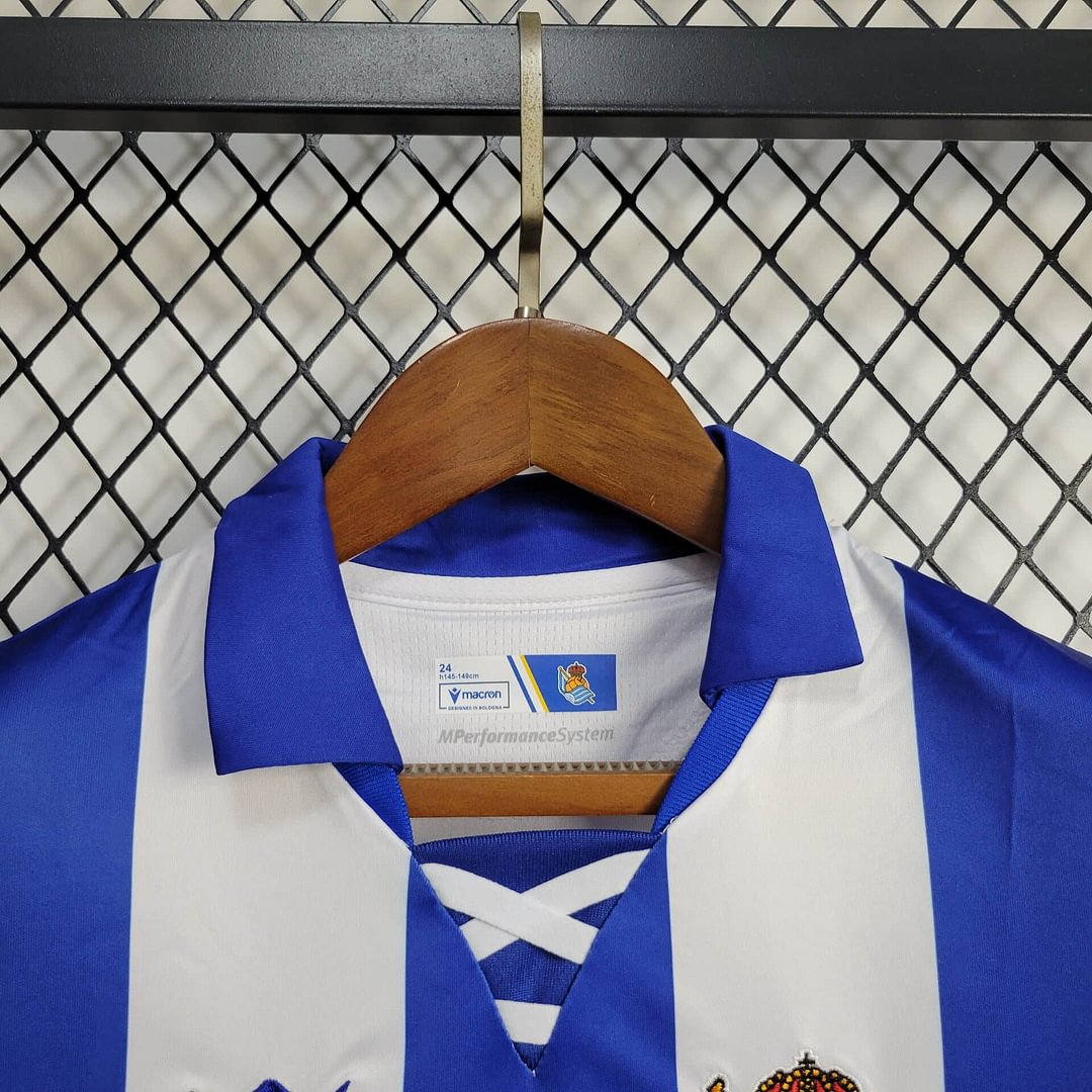 2024/2025 Real Sociedad Home Football Shirt Kids