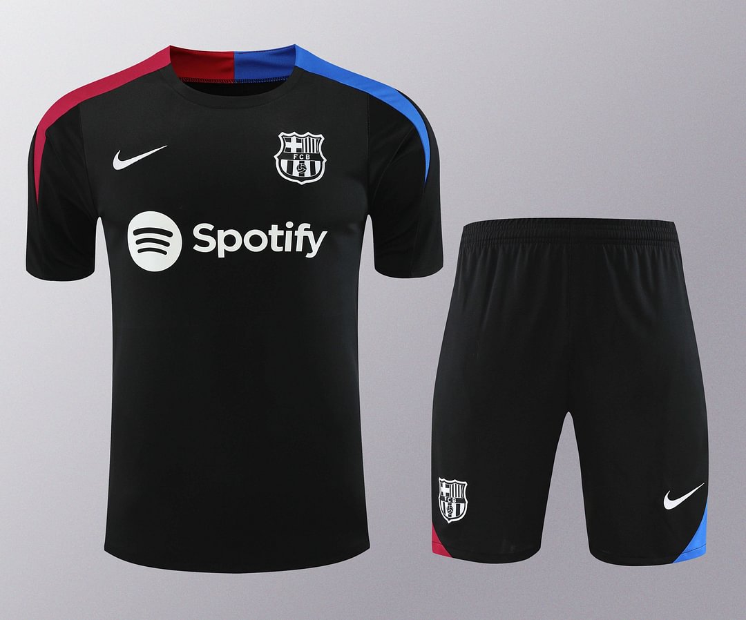 2024/2025 Barcelona Training Wear Black Suit Shirt