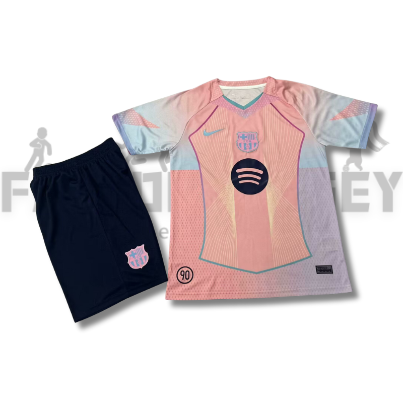 25/26 Barcelona Blue Special Edition Football Jersey(For Kids)