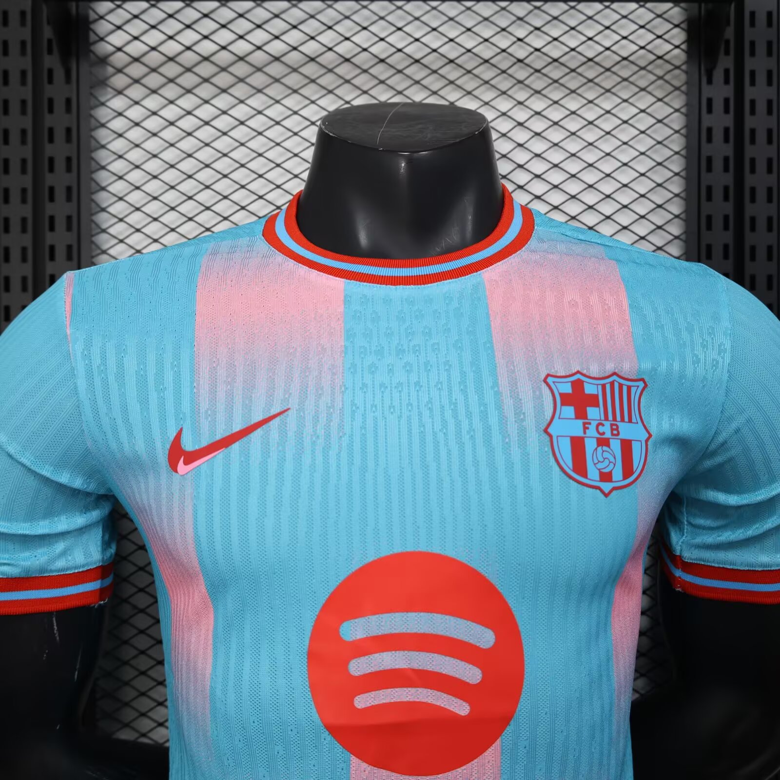 2025/2026 Barcelona Blue and pink Special Edition Football Jersey(Player Version)