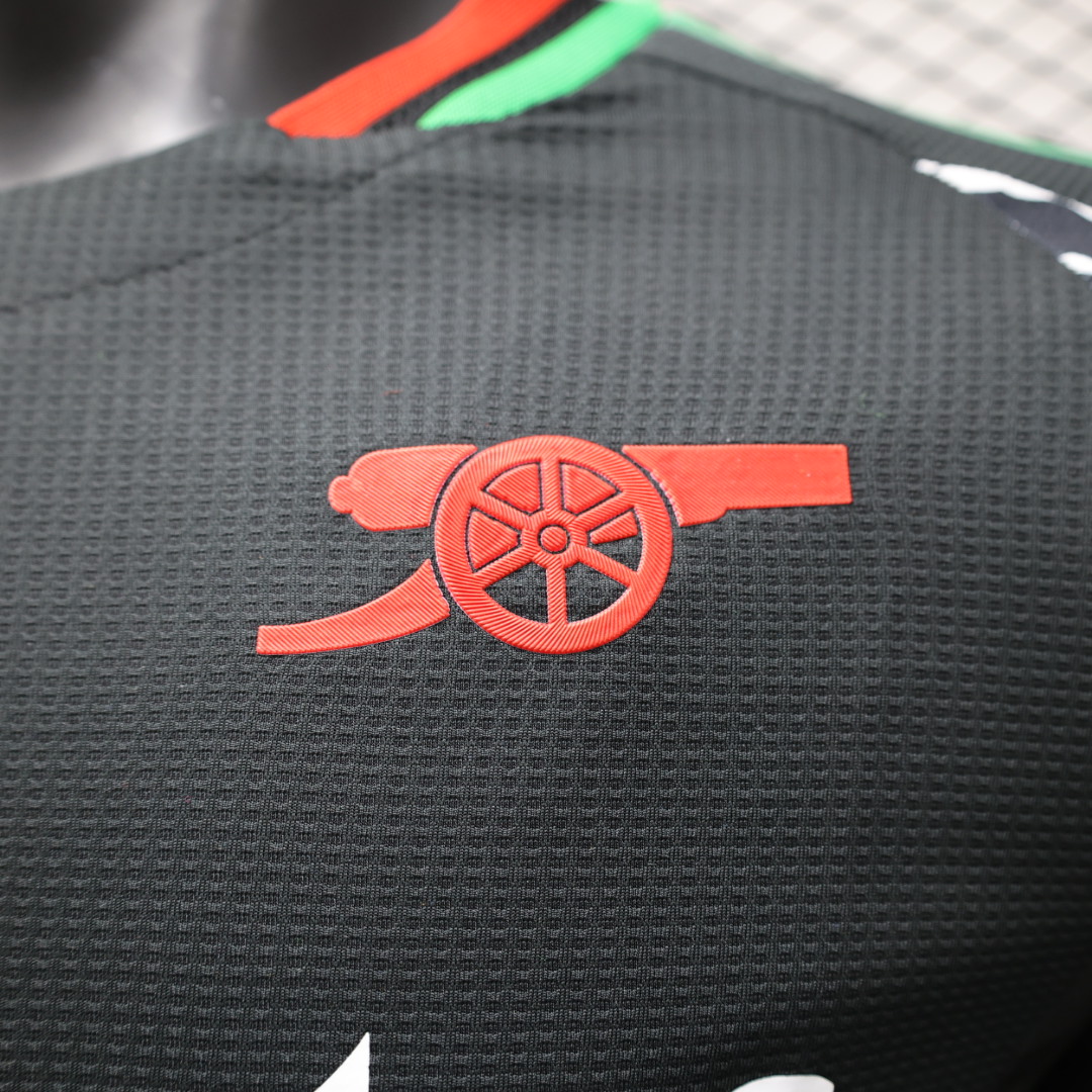 2024/2025 Players Edition Arsenal Away Long Sleeve Football Jersey