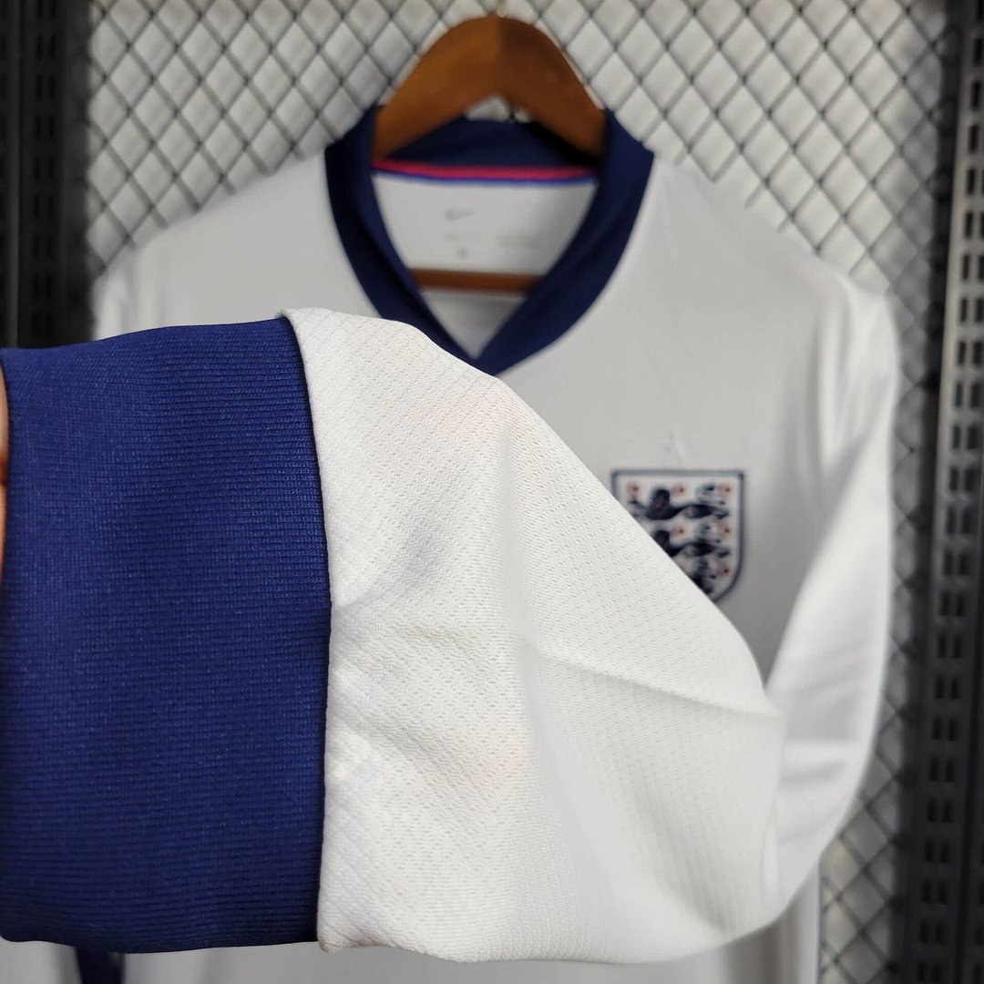 2024 England Long Sleeve Home Football Shirt