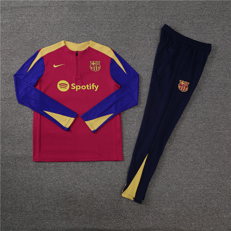 2024/2025 Barcelona Red Half-Pull Training Suit