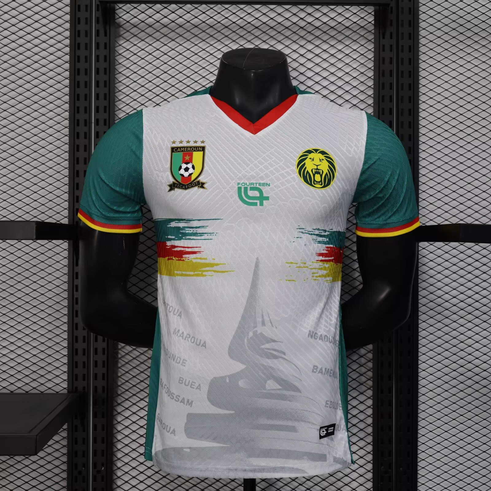 2025/2026 Cameroon Whitr 2th Away Football Shirt For Player Version