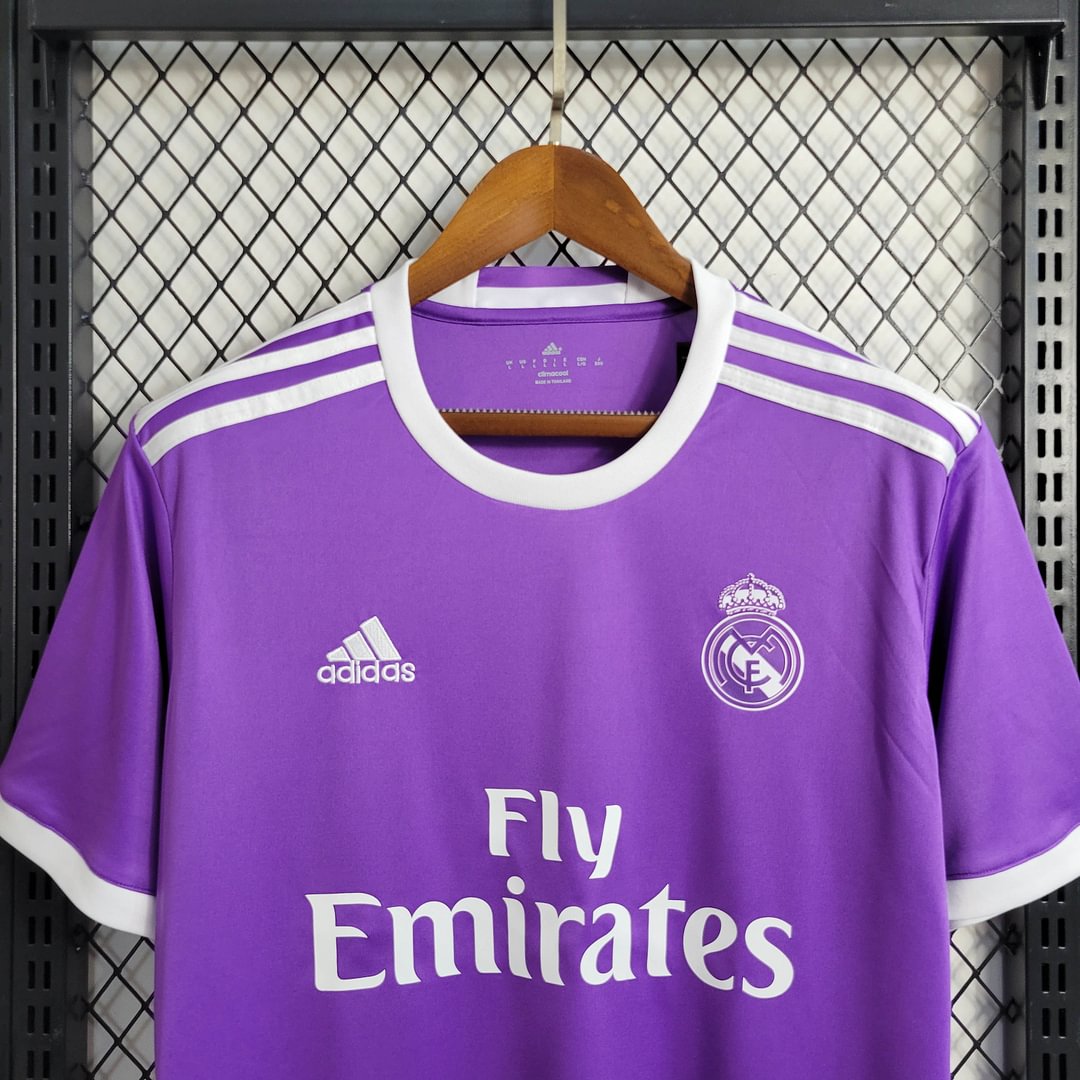 2016/2017 Real Madrid Purple Retro Away Football Shirt