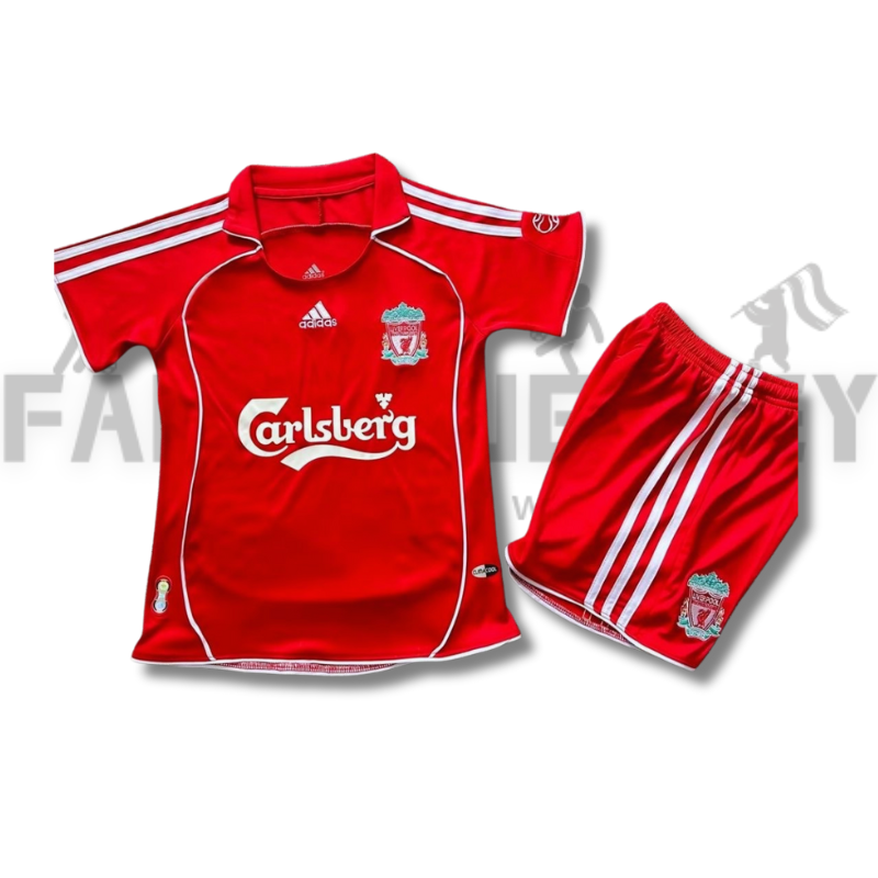 2006/2007 Retro Liverpool Home Football Shirt Kids Size