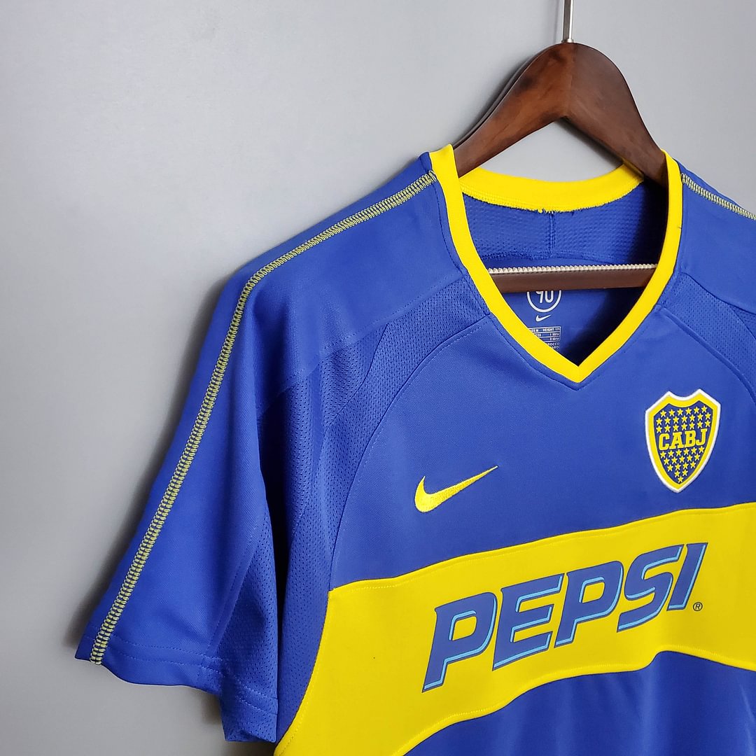 2003/2004 Retro Boca Juniors Home Football Shirt(Fans version)