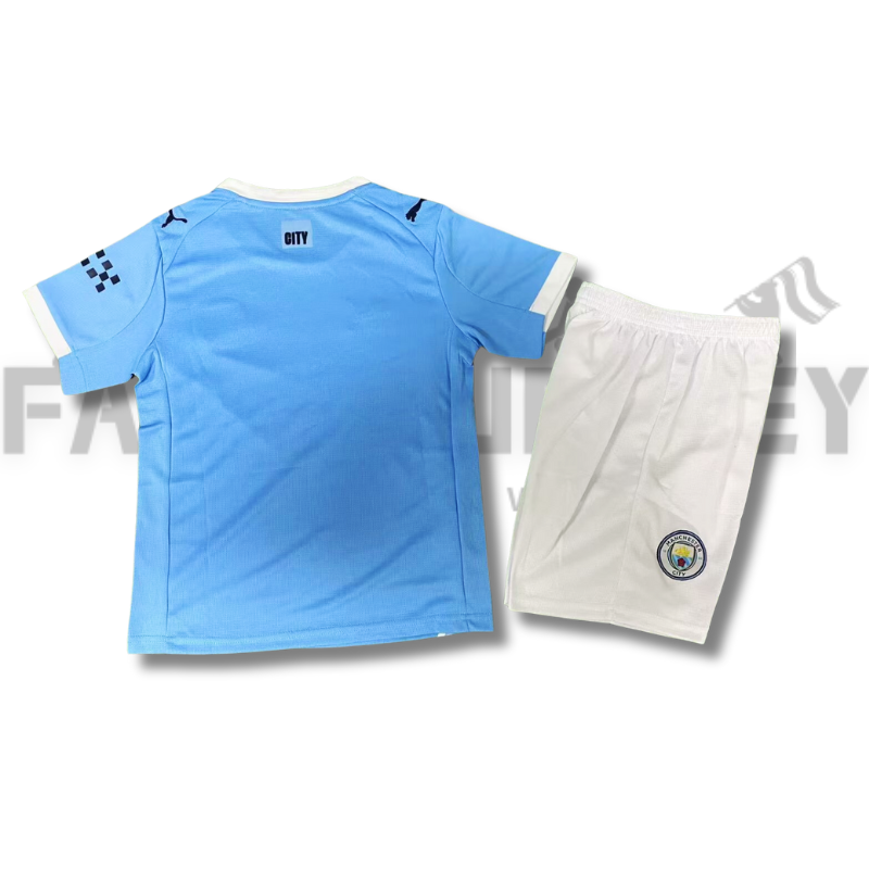 2025/2026 Manchester City Home Football Shirt For Kids