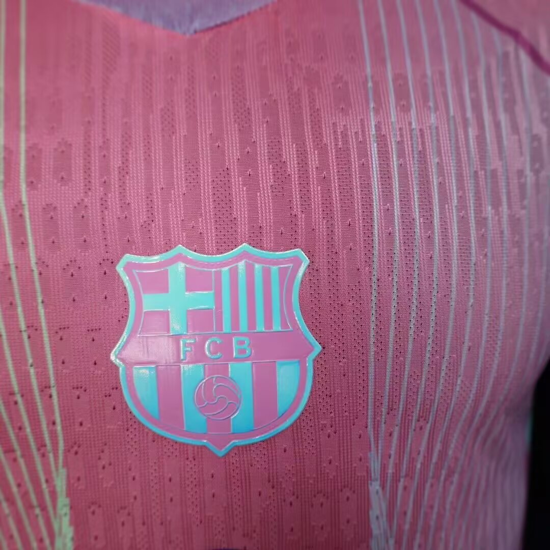 25/26 Barcelona Pink Special Edition Football Jersey( Player Edition )