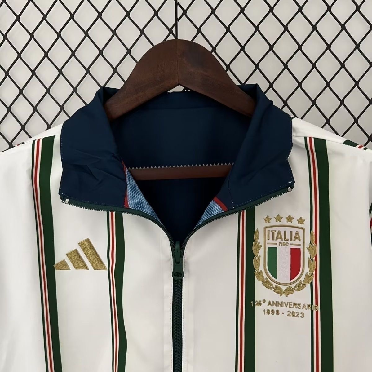 2023/2024 Italy (Blue-White)Reversible Windbreaker Football Shirt