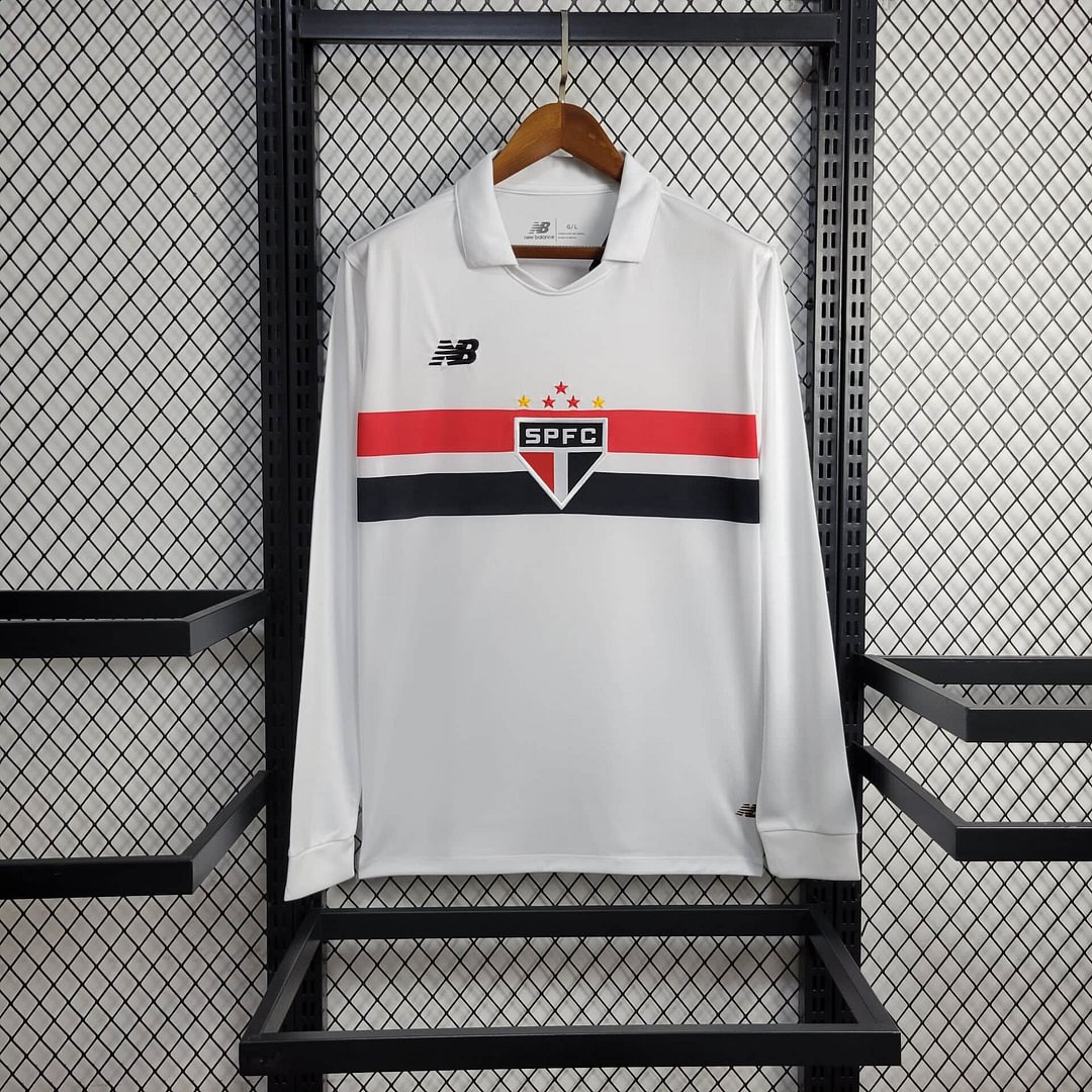 2024/2025 São Paulo Long Sleeve Home Football Shirt