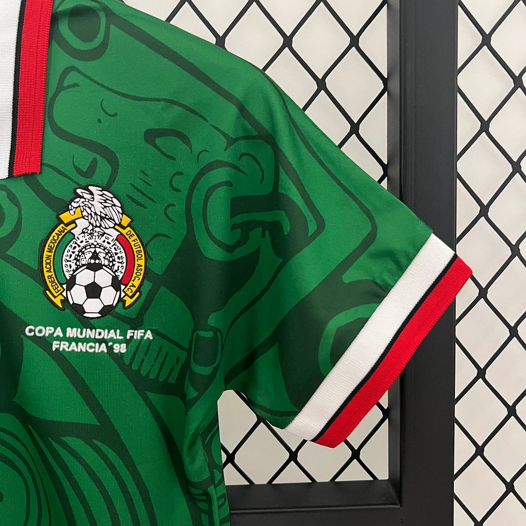 1998 Mexico Retro Home Football Shirt Kids