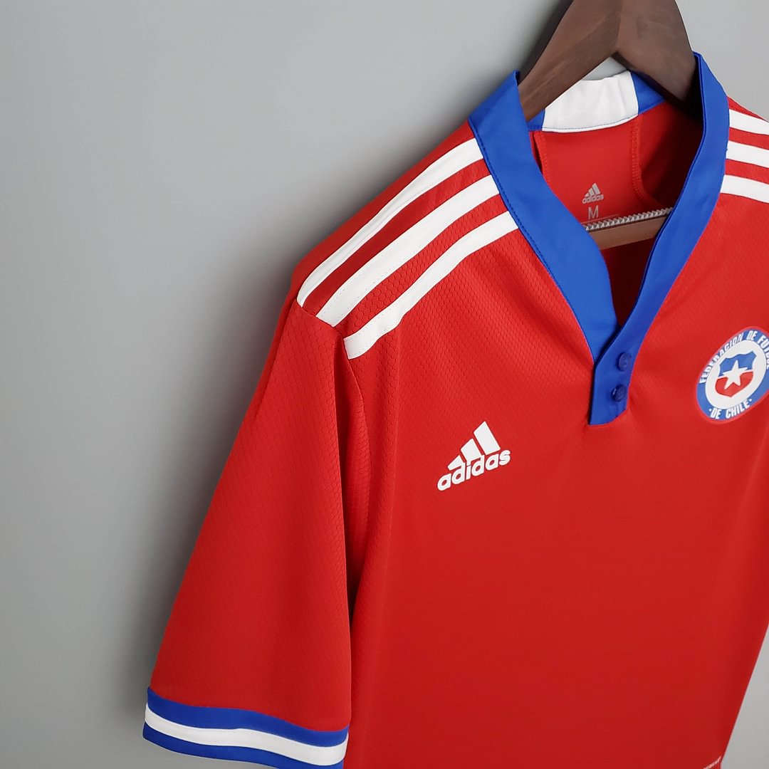 2021 Chile Retro Home Football Shirt ( Fans Edition )