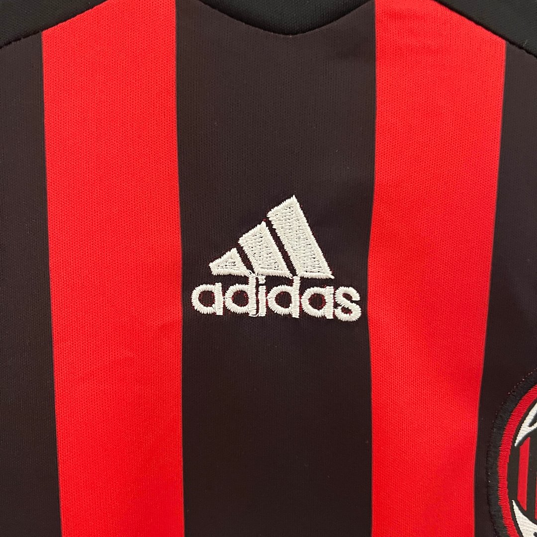 2006/2007 Retro AC Milan Home Champions League Football Shirt Kids