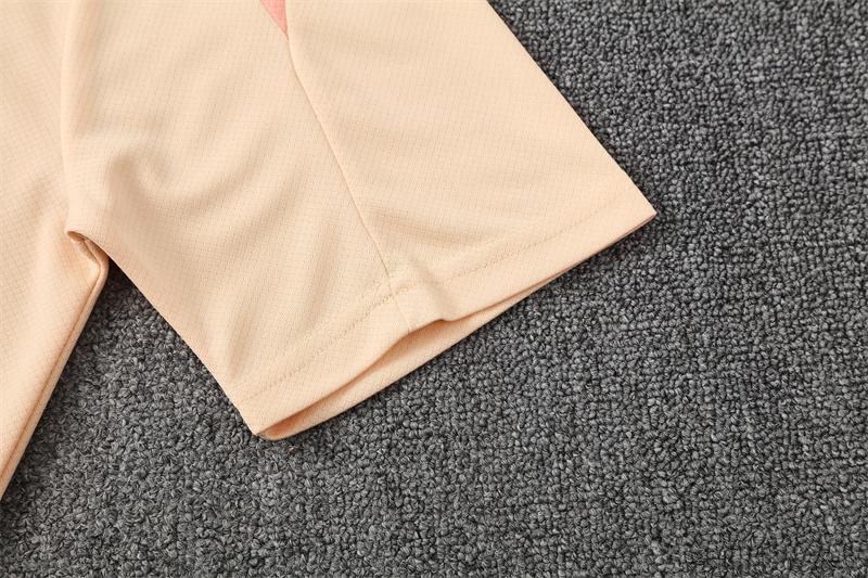 2025/2026 Barcelona Beige Training Wear Suit Shirt