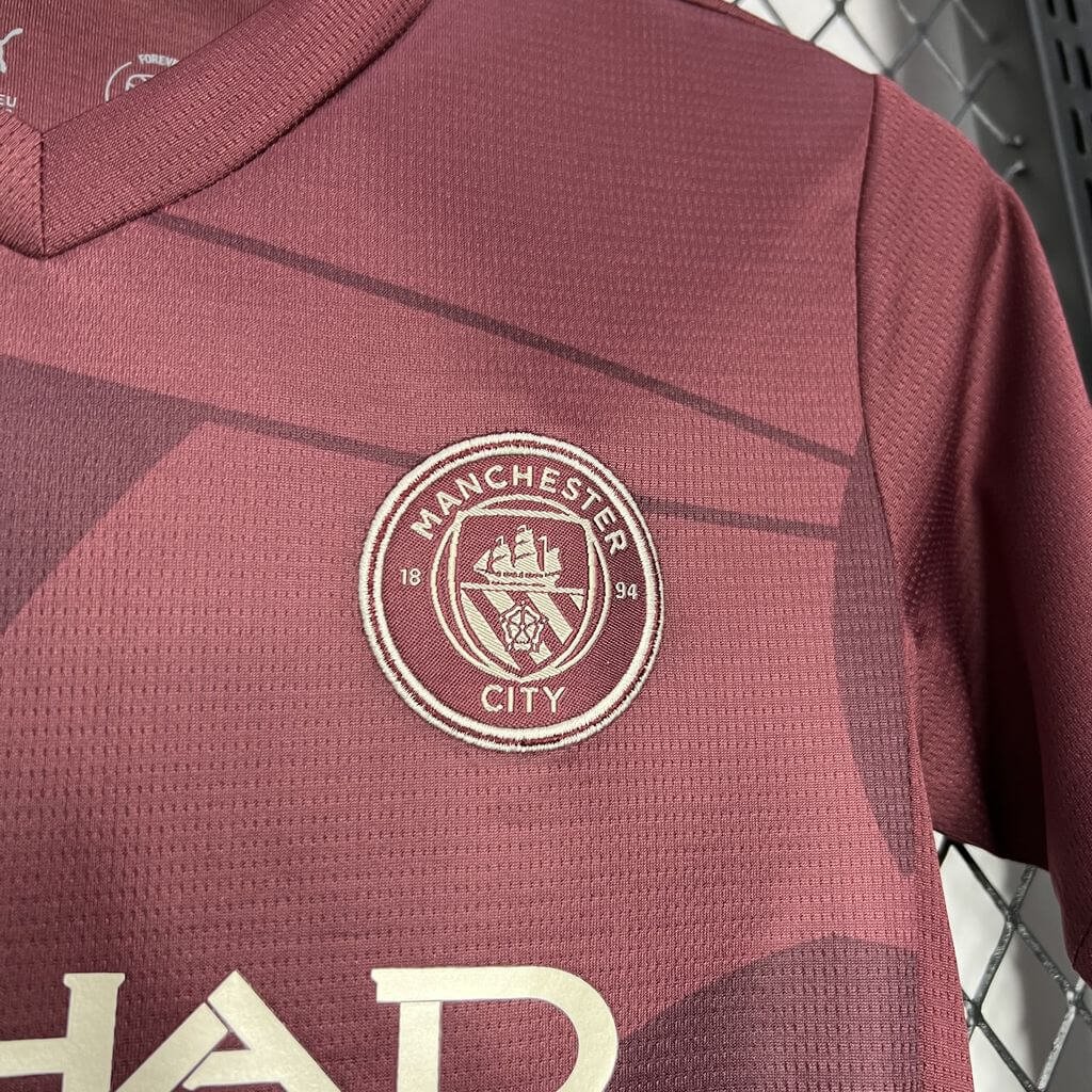 2024/2025 Manchester City Third Away Football Shirt Kids Size