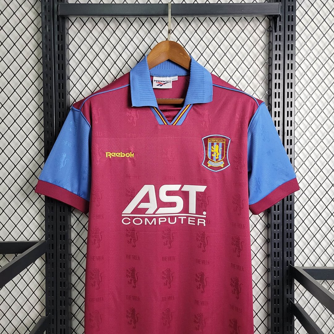 1:1 copy top quality 1995/1997 Retro Aston Villa Home Football Shirt