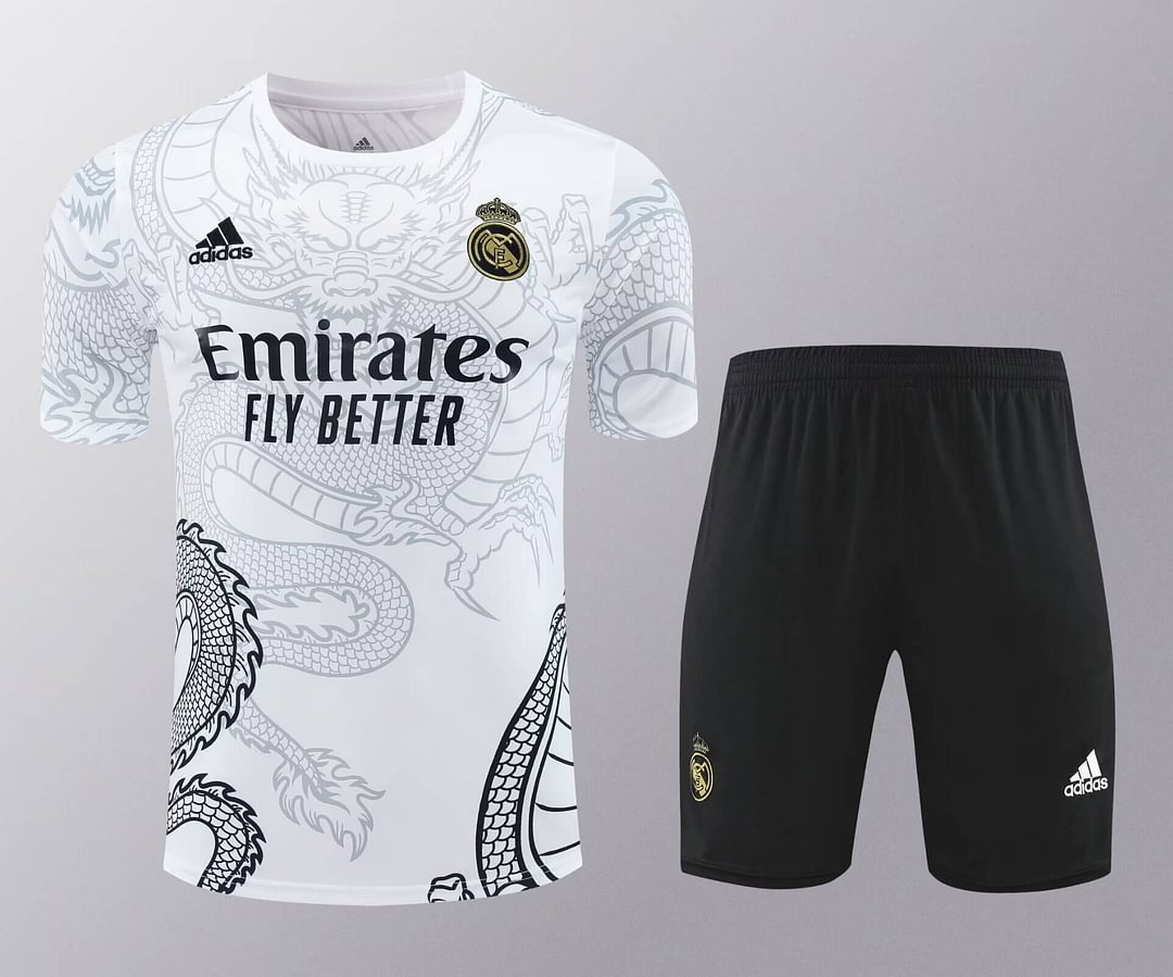 2024/2025 Real Madrid White Dragon Training Wear