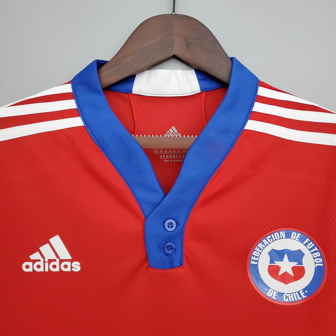 2021 Chile Retro Home Football Shirt ( Fans Edition )