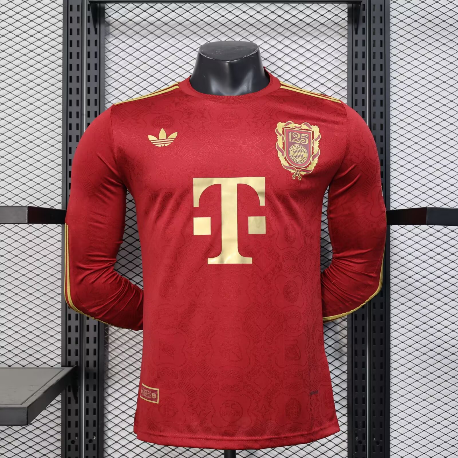 25/26 Bayern 125th Anniversary Red Long Sleeves Jersey(Player Version)