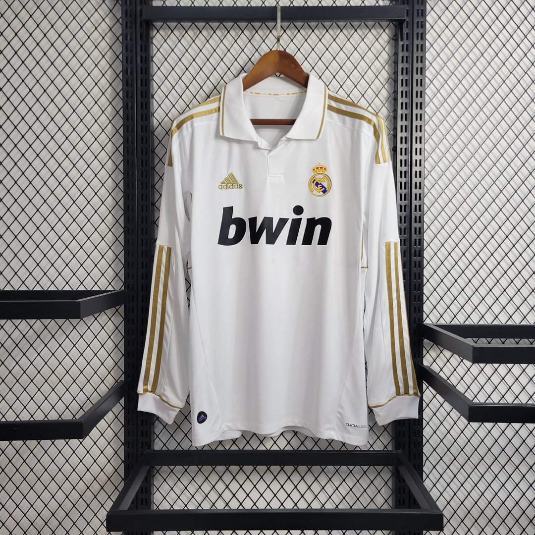 2011/2012 Real Madrid Retro Long Sleeve Home Football Shirt