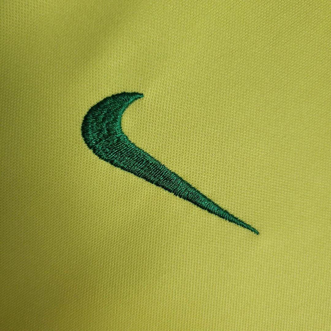 2002 Brazil Retro Home Football Shirt Kids