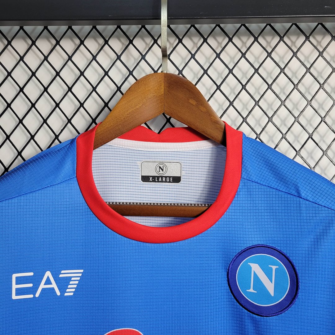 2022 Napoli Christmas Special Edition Blue Soccer Jersey( Fans Edition )