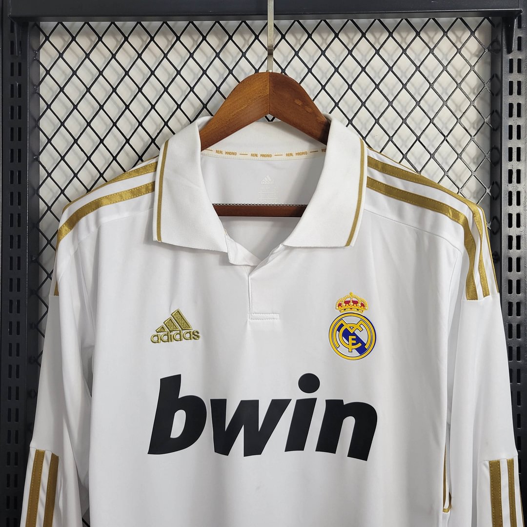 2011/2012 Real Madrid Retro Long Sleeve Home Football Shirt