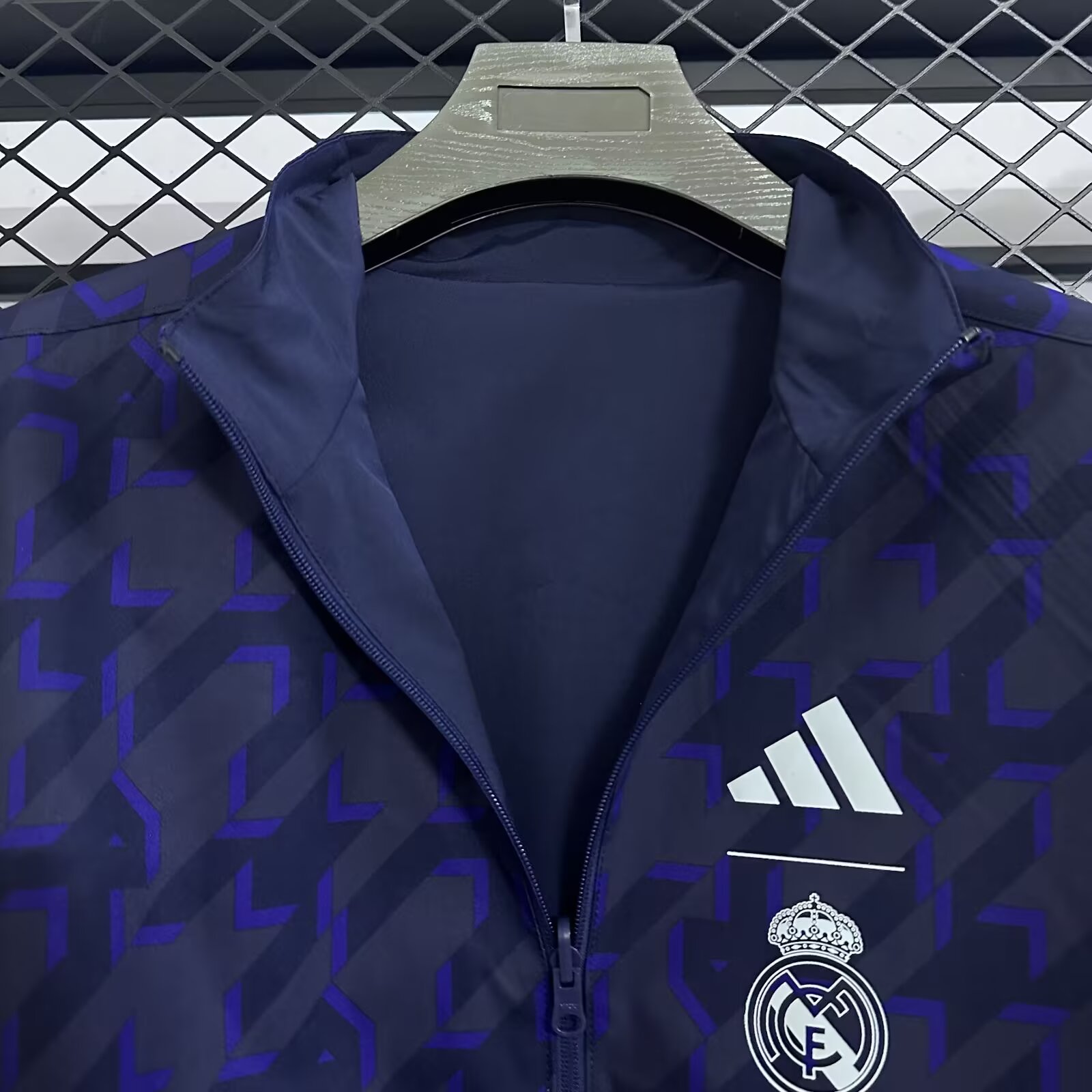 2024/2025 Real Madrid Reversible Windbreaker( Royal Blue)Football Shirt