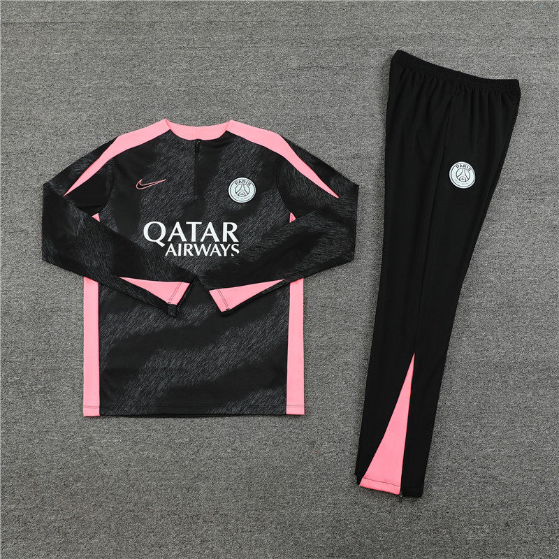 2024/2025 Paris Saint-Germain Black Half-Pull Training Suit Camouflage Edition