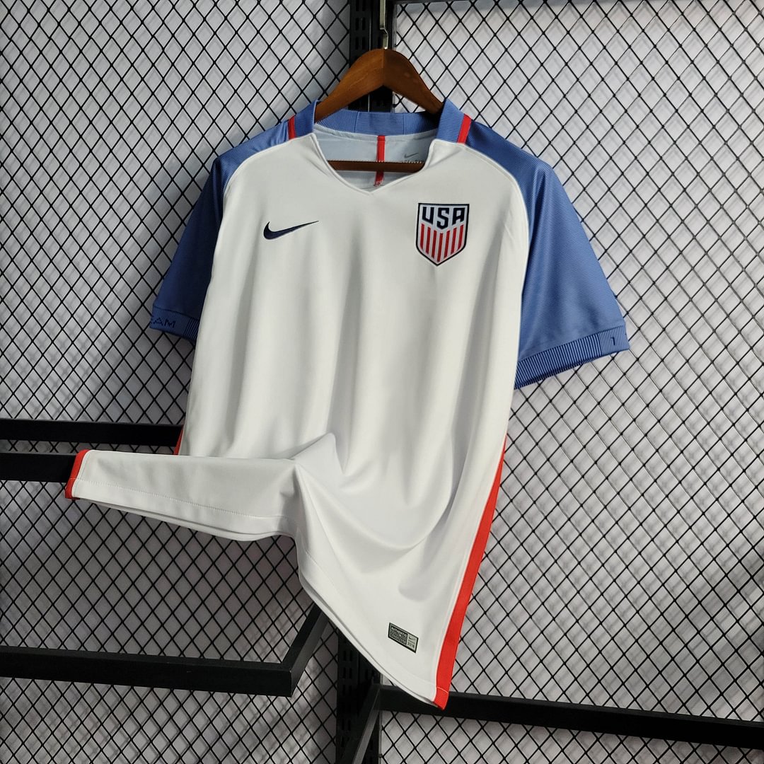 2016 United States Retro Home Football Shirt