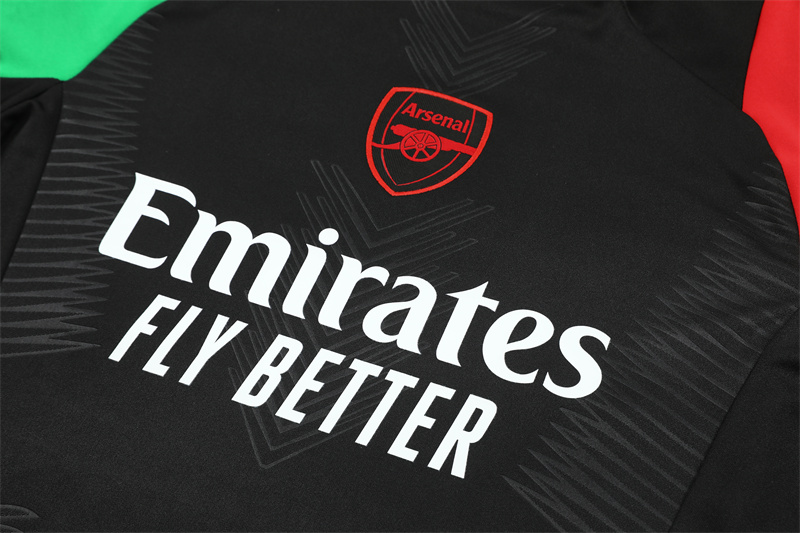 2024/2025 Arsenal Black Half-Pull Training Suit Player Edition Football set