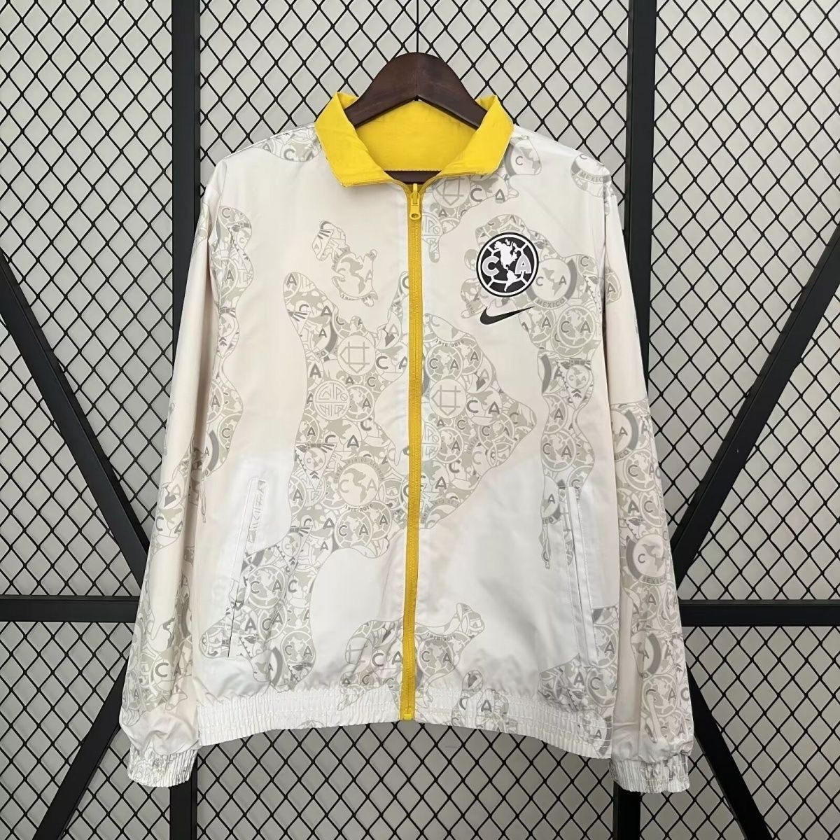 2024/2025 Club América(Yellow and White)Double-sided Windbreaker Football Jersey