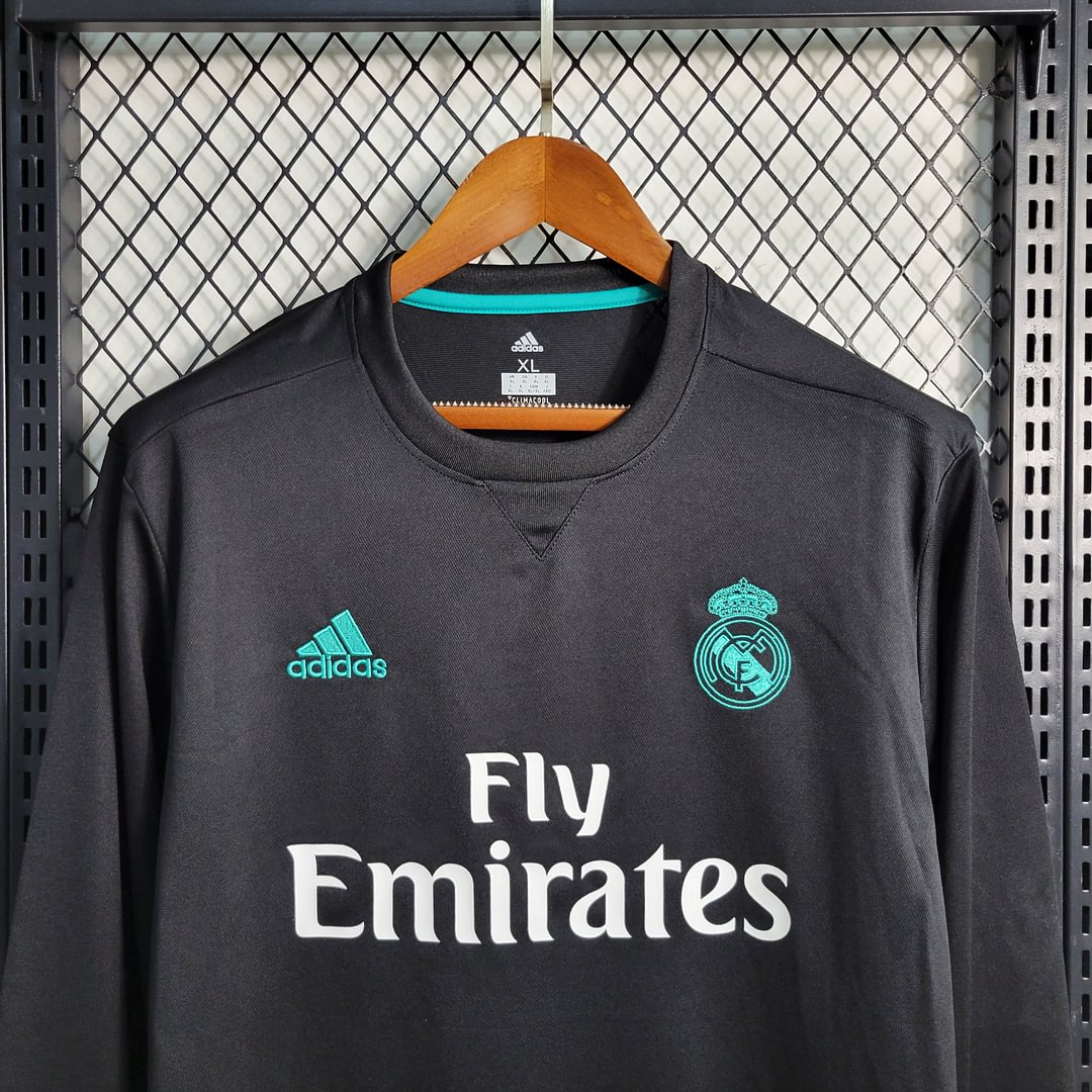 2017/2018 Real Madrid Retro Long Sleeve Away Football Shirt