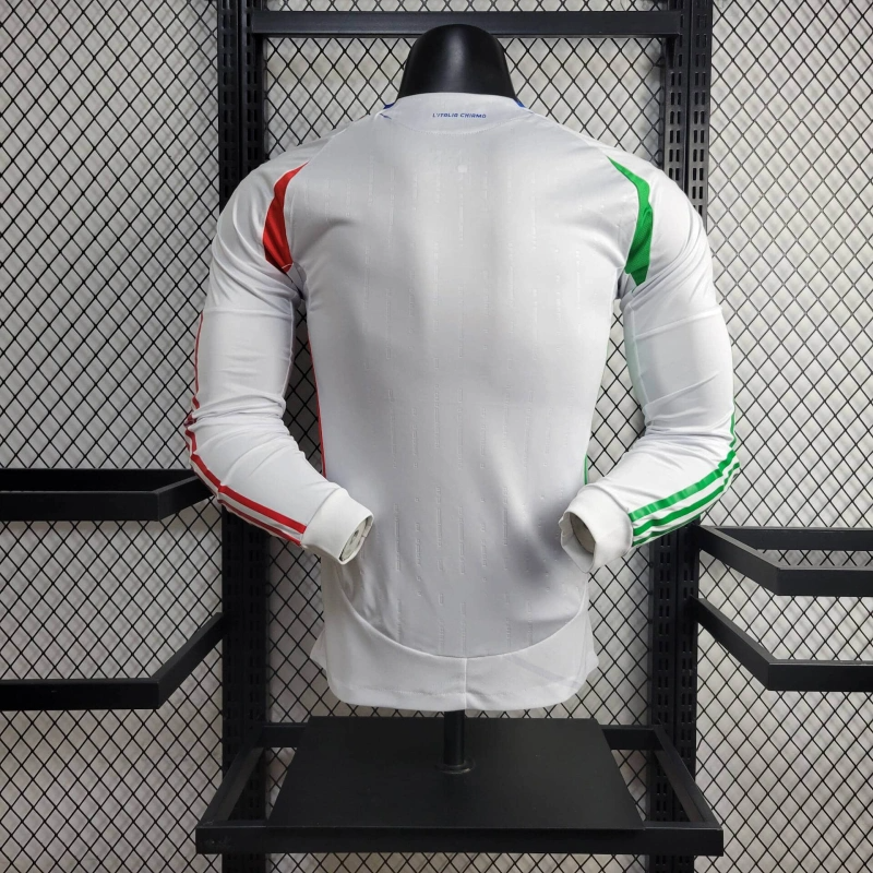 2024 Italy Long Sleeve Away Football Shirt(Player Version )