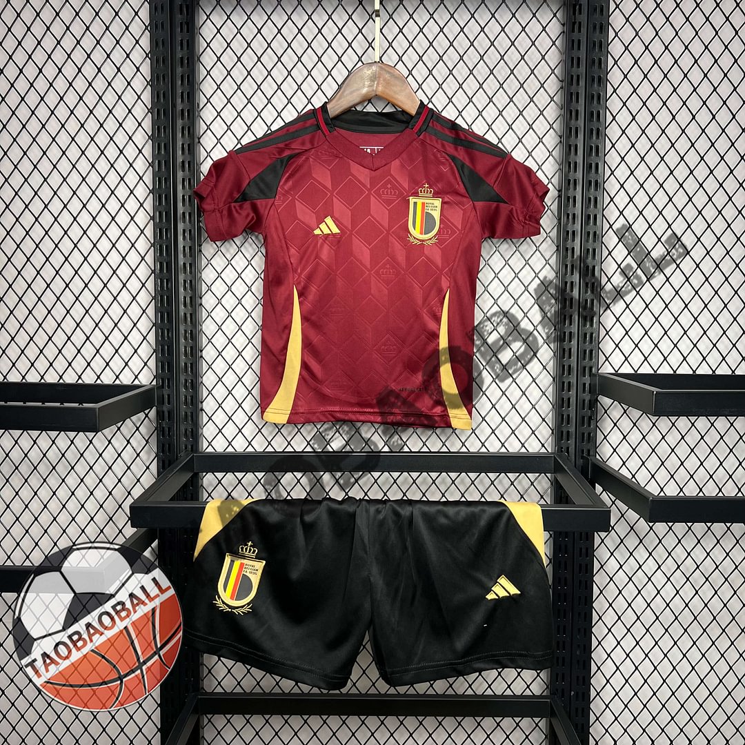 2024 Belgium Home Football Shirt Kids