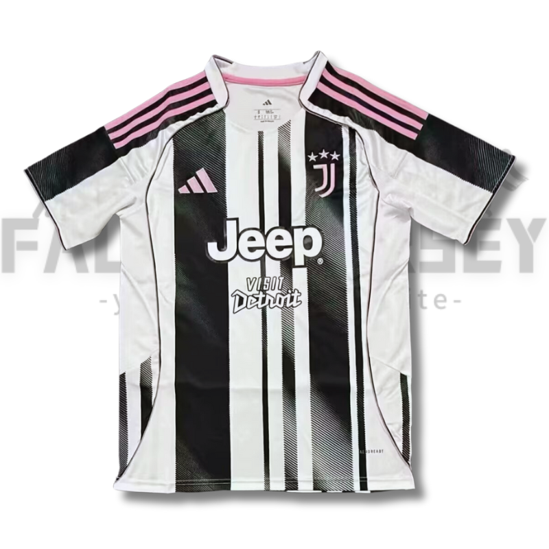 2025/2026 Juventus Home With advertisements Jersey( Fans Edition )
