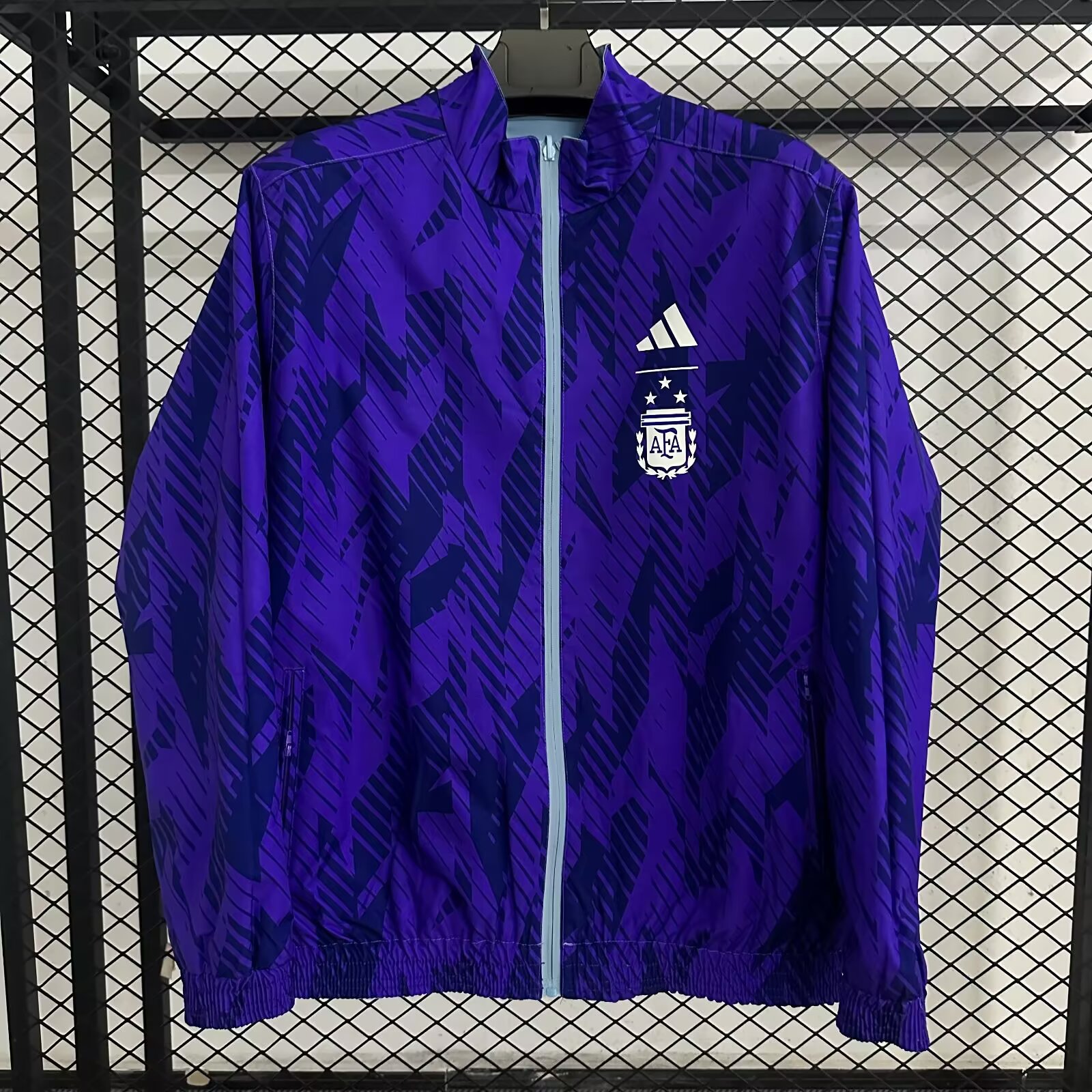 2022/2023 Argentina Reversible Windbreaker(Purple-Blue)Football Shirt