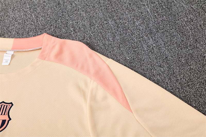 2025/2026 Barcelona Beige Training Wear Suit Shirt
