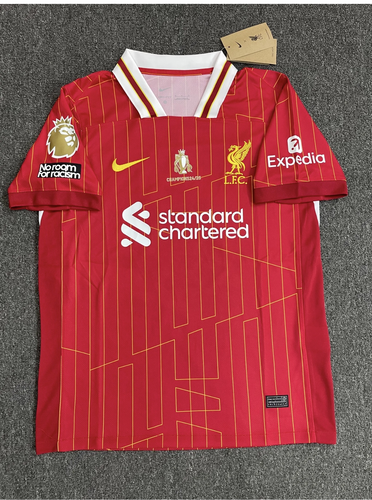 2024/2025 Liverpool Home EPL league Champions Football Jersey( Player Edition )