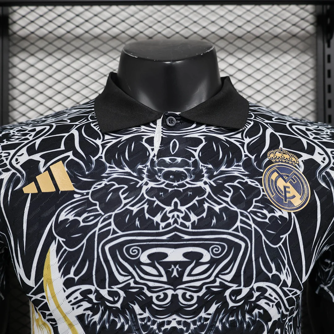 2024/2025 Real Madrid Special Gold Dragon Edition Football Shirt For Player Version