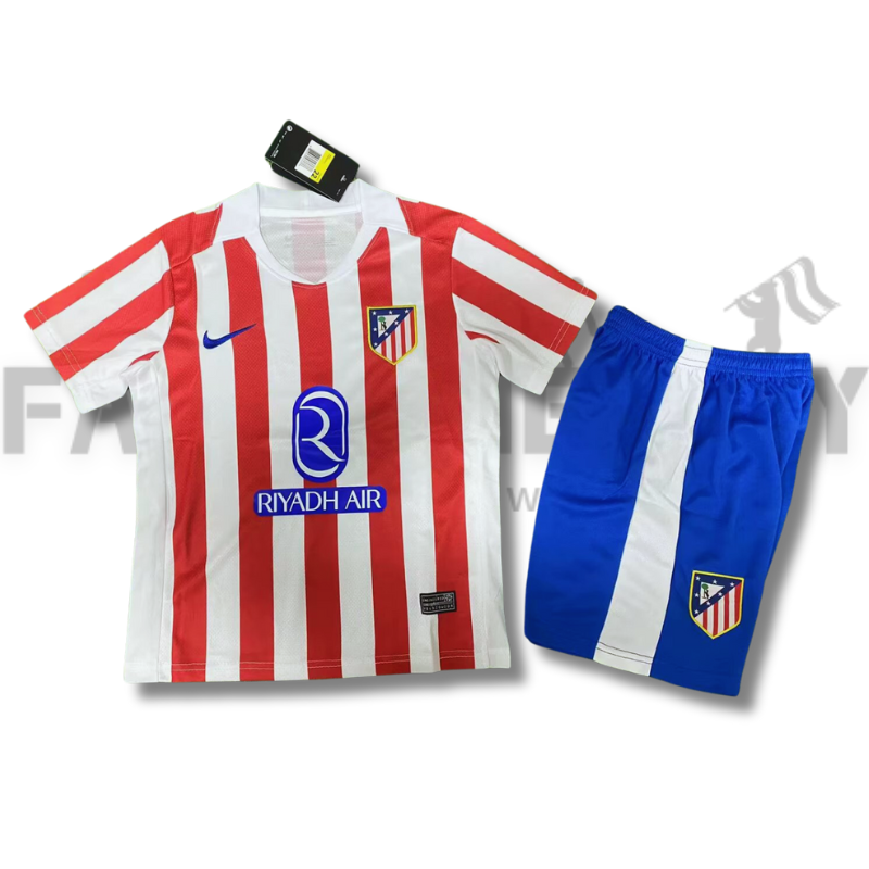2025/2026 Atletico Madrid Home Football Shirt (For Kids )