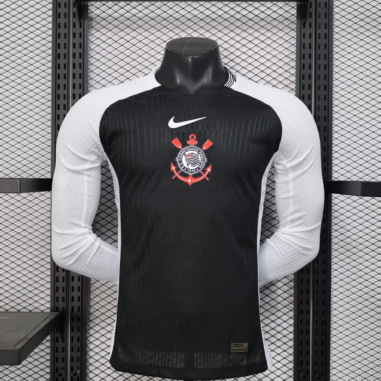 2025/2026 Corinthians Away Long sleeve Football Jersey(Player Version)