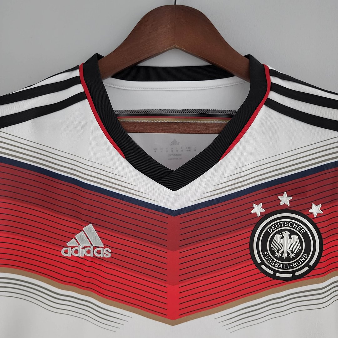 2014 Germany Retro White Home Football Shirt( Fans Edition )